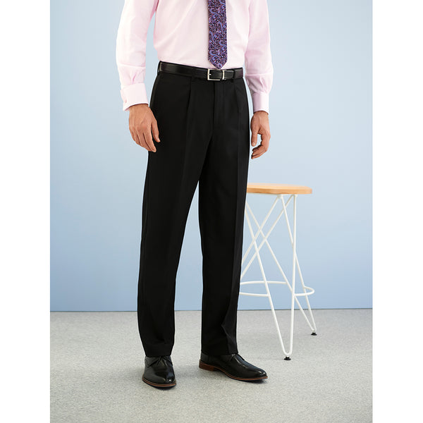 Langham Trousers Navy by Brook Taverner Peter Drew Clothes