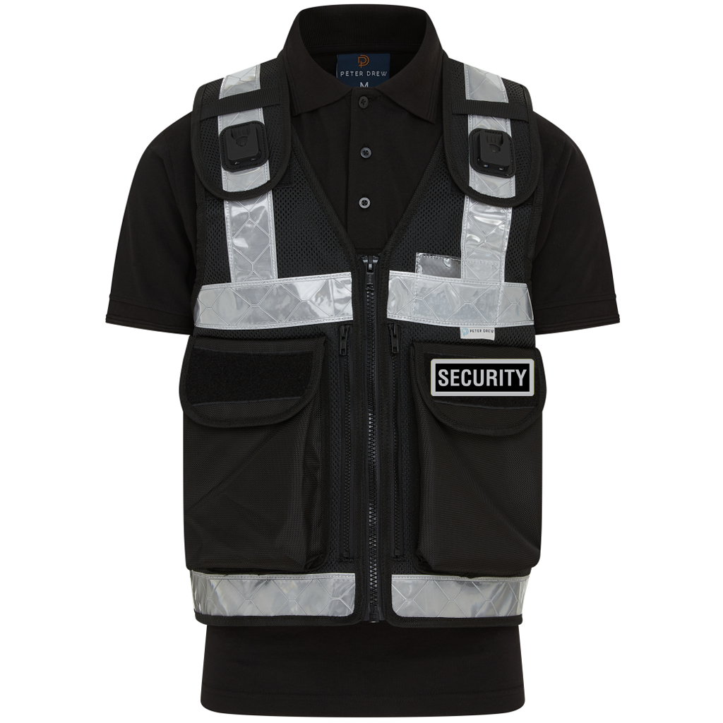 Tactical Utility Vest with Security Badges