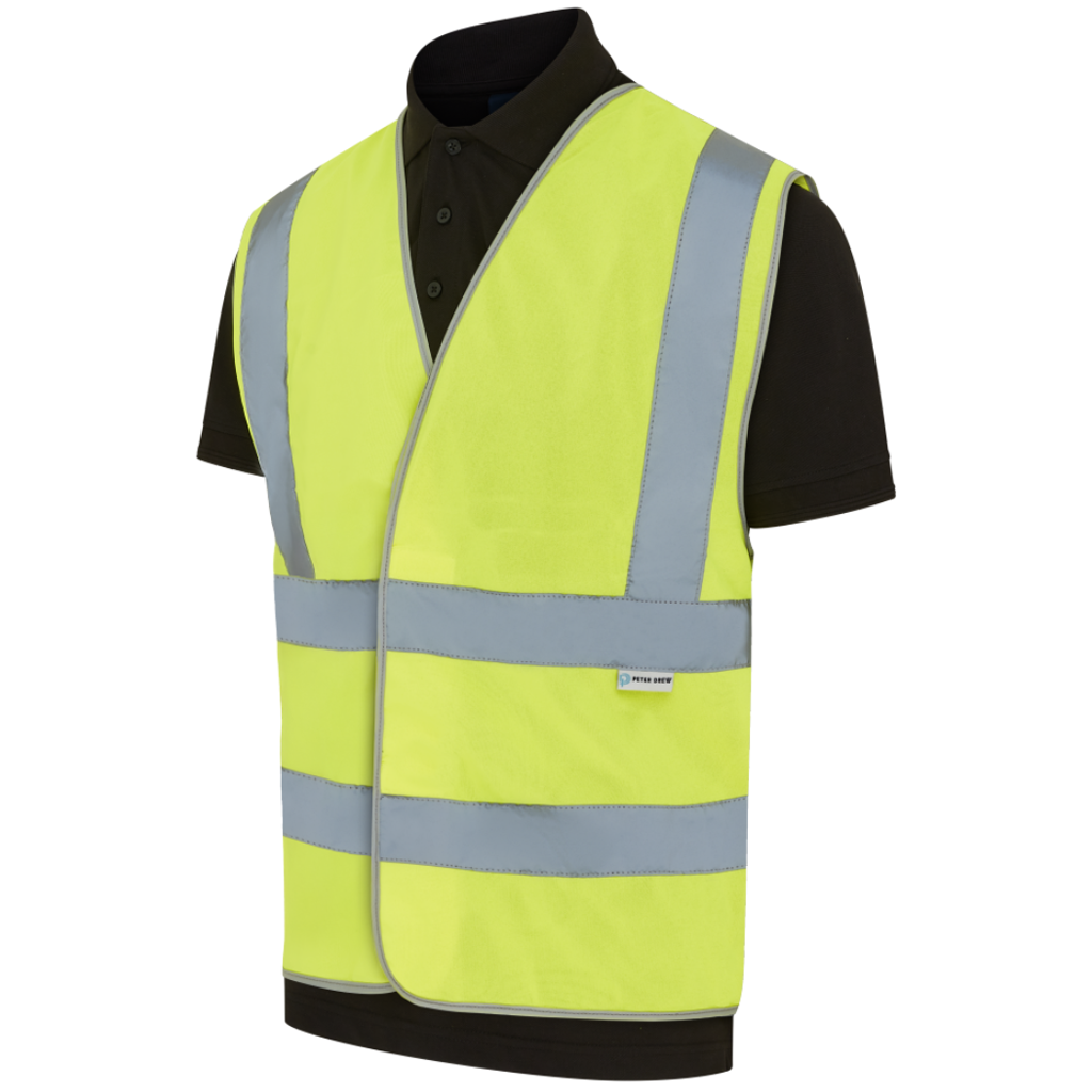 Recycled Hi-Vis Velcro Vest