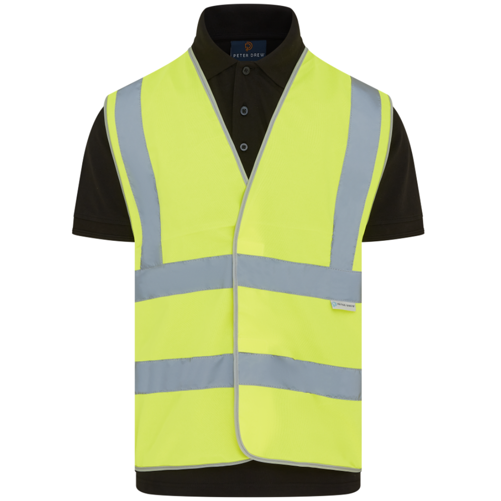 Recycled Hi-Vis Velcro Vest