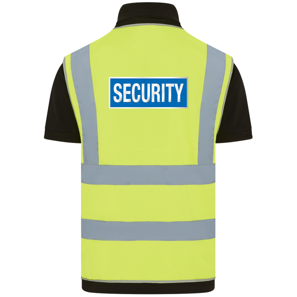 Recycled Hi-Vis Velcro Security Vest
