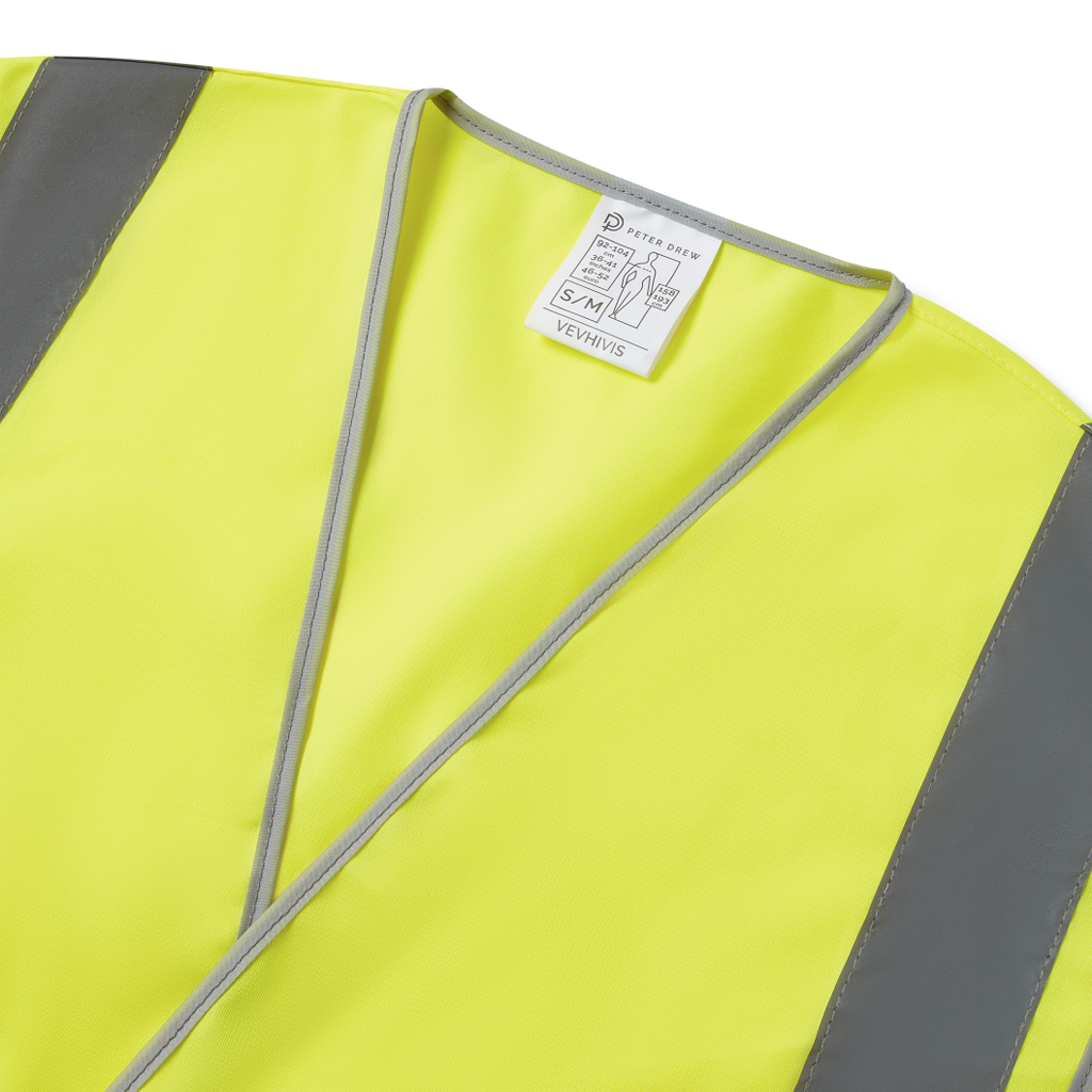 Recycled Hi-Vis Velcro Security Vest