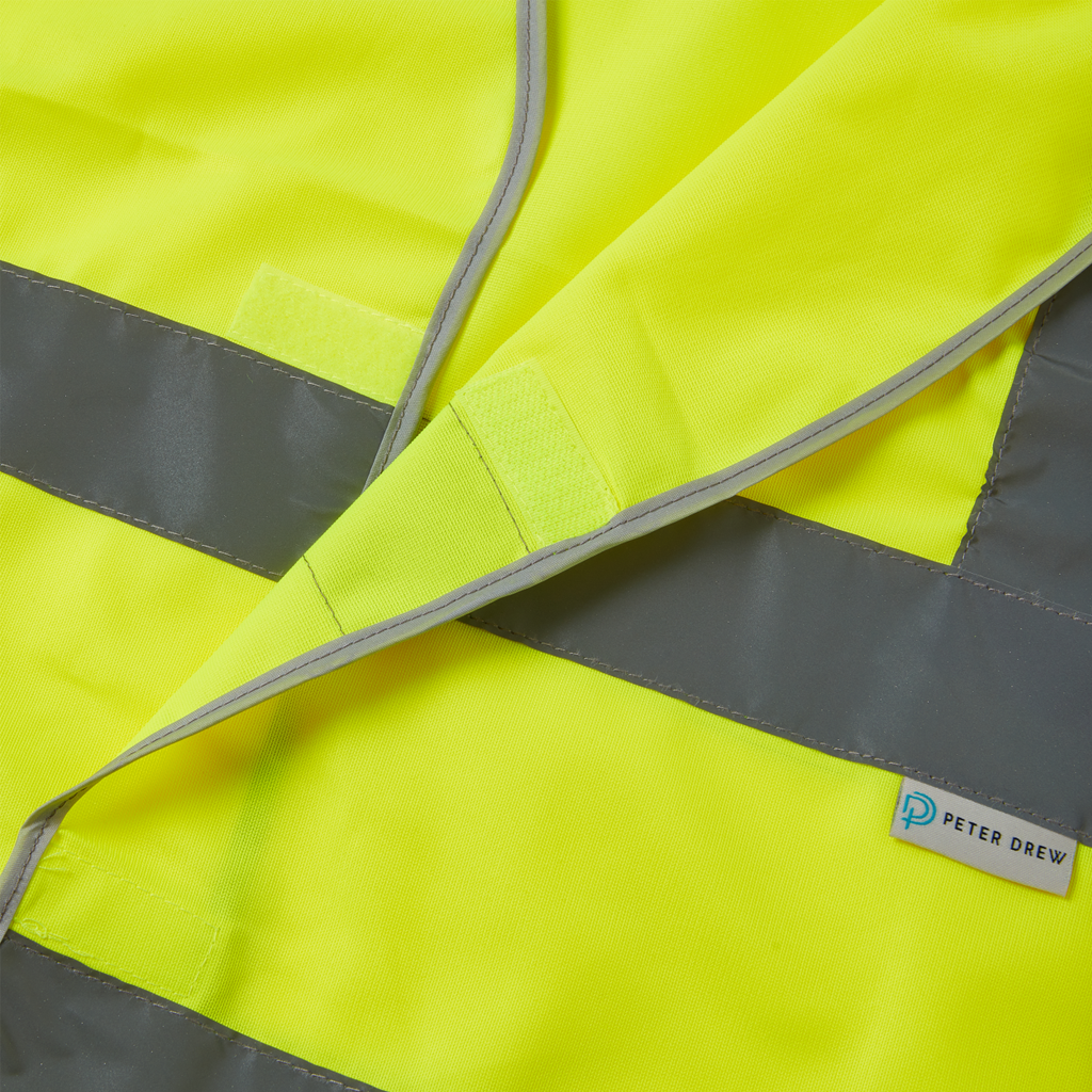Recycled Hi-Vis Velcro Security Vest
