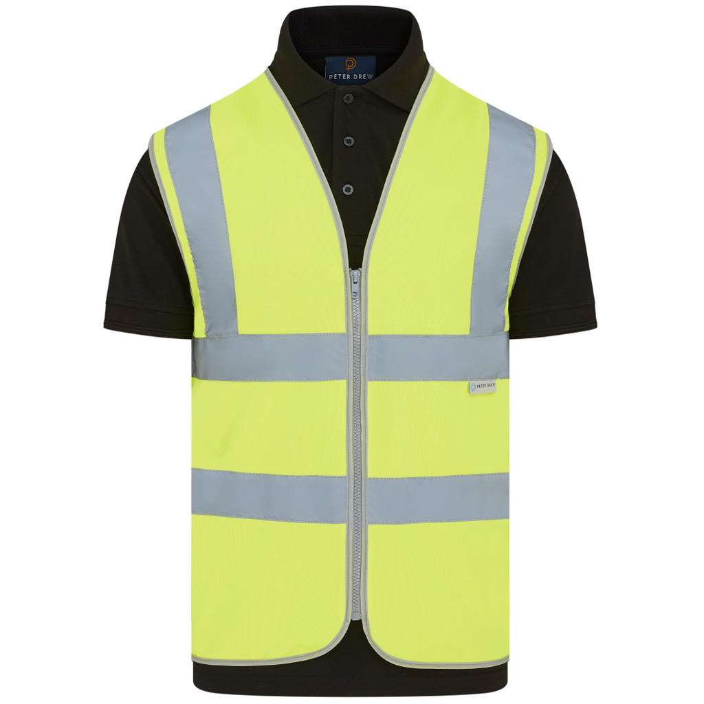 Recycled Hi-Vis Zip Vest