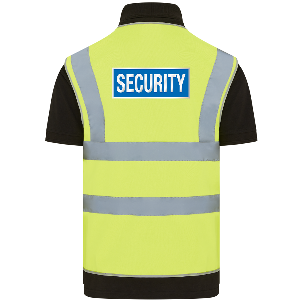 Recycled Hi-Vis Zip Security Vest
