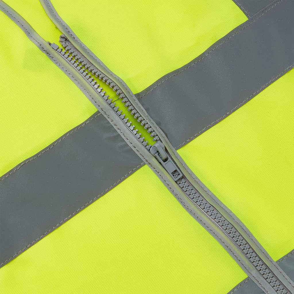 Recycled Hi-Vis Zip Security Vest