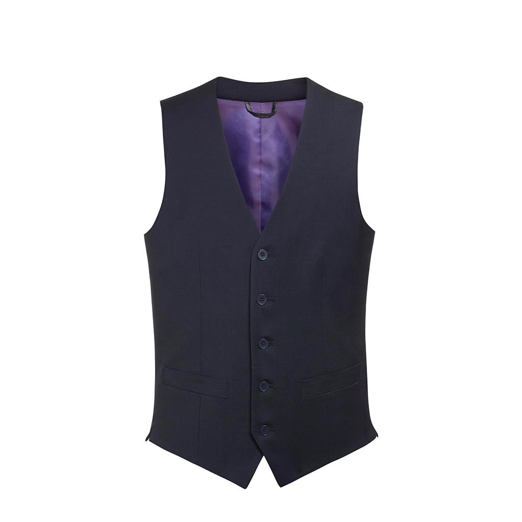 Busso Mens Waistcoat Navy