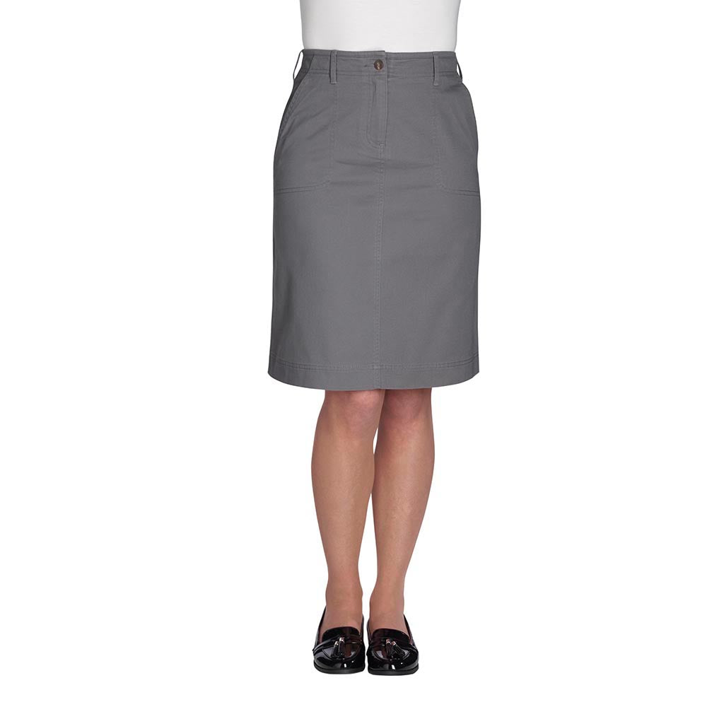 Austin Chino Skirt Grey