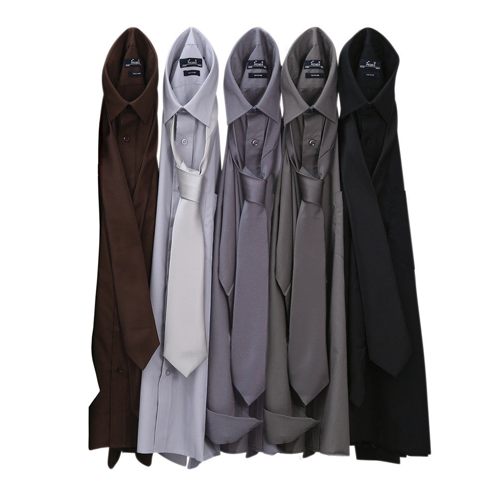 Premier Poplin Shirts (Silver, Brown, Drk Grey, Steel, Black) - peterdrew.com
 - 1
