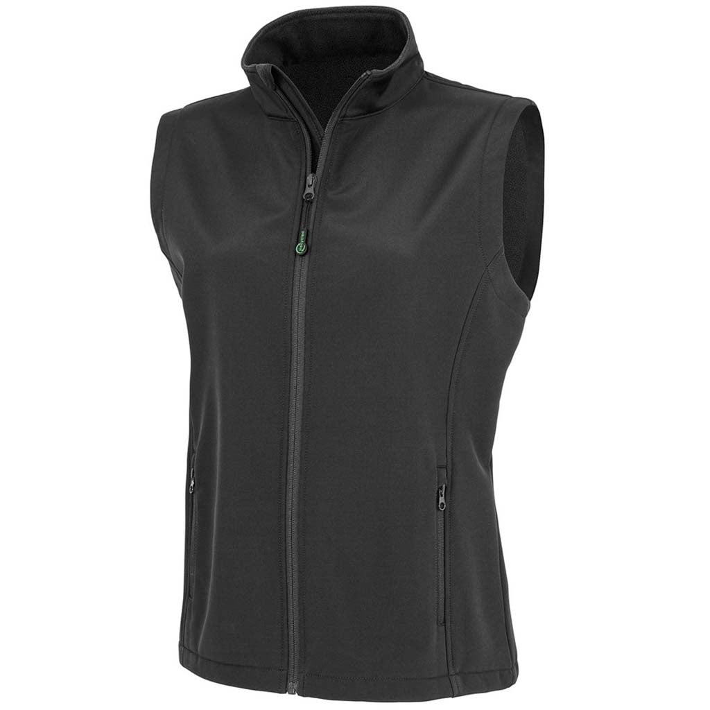 Women&#39;s recycled 2-layer printable softshell bodywarmer