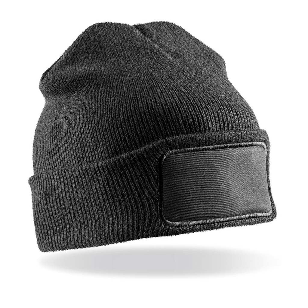 Recycled double knit printers beanie