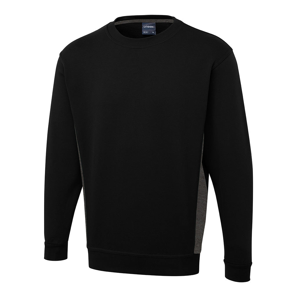 Two Tone Crew Neck Sweatshirt - UC217