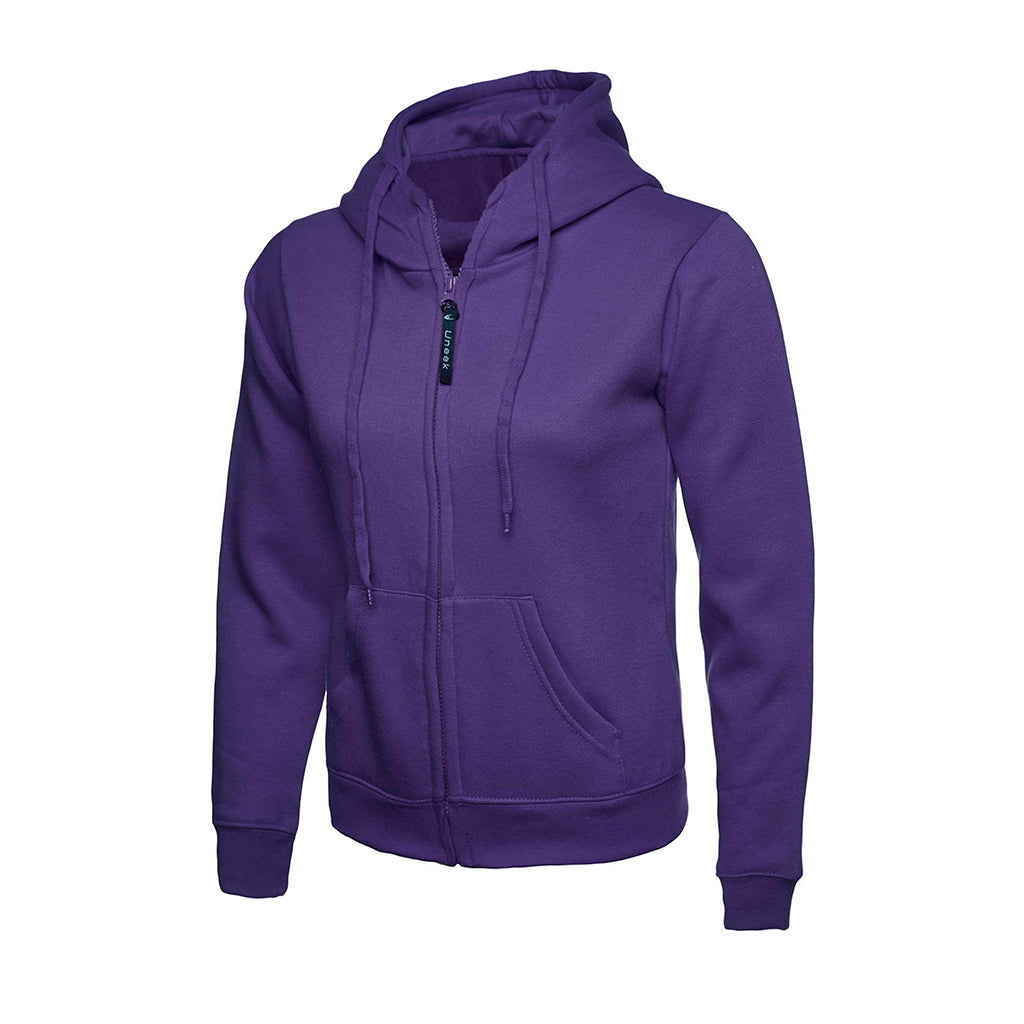 Ladies Classic Full Zip Hooded Sweatshirt - UC505