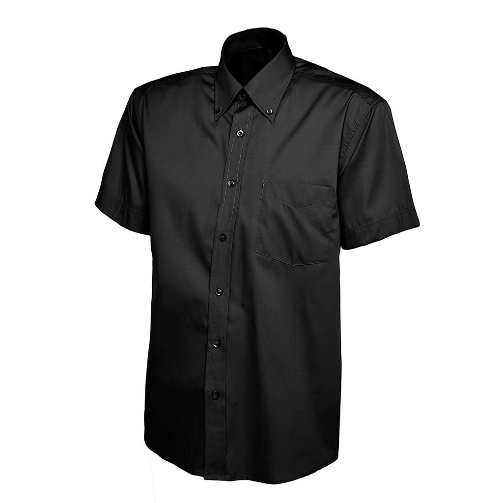 Mens Pinpoint Oxford Half Sleeve Shirt - UC702