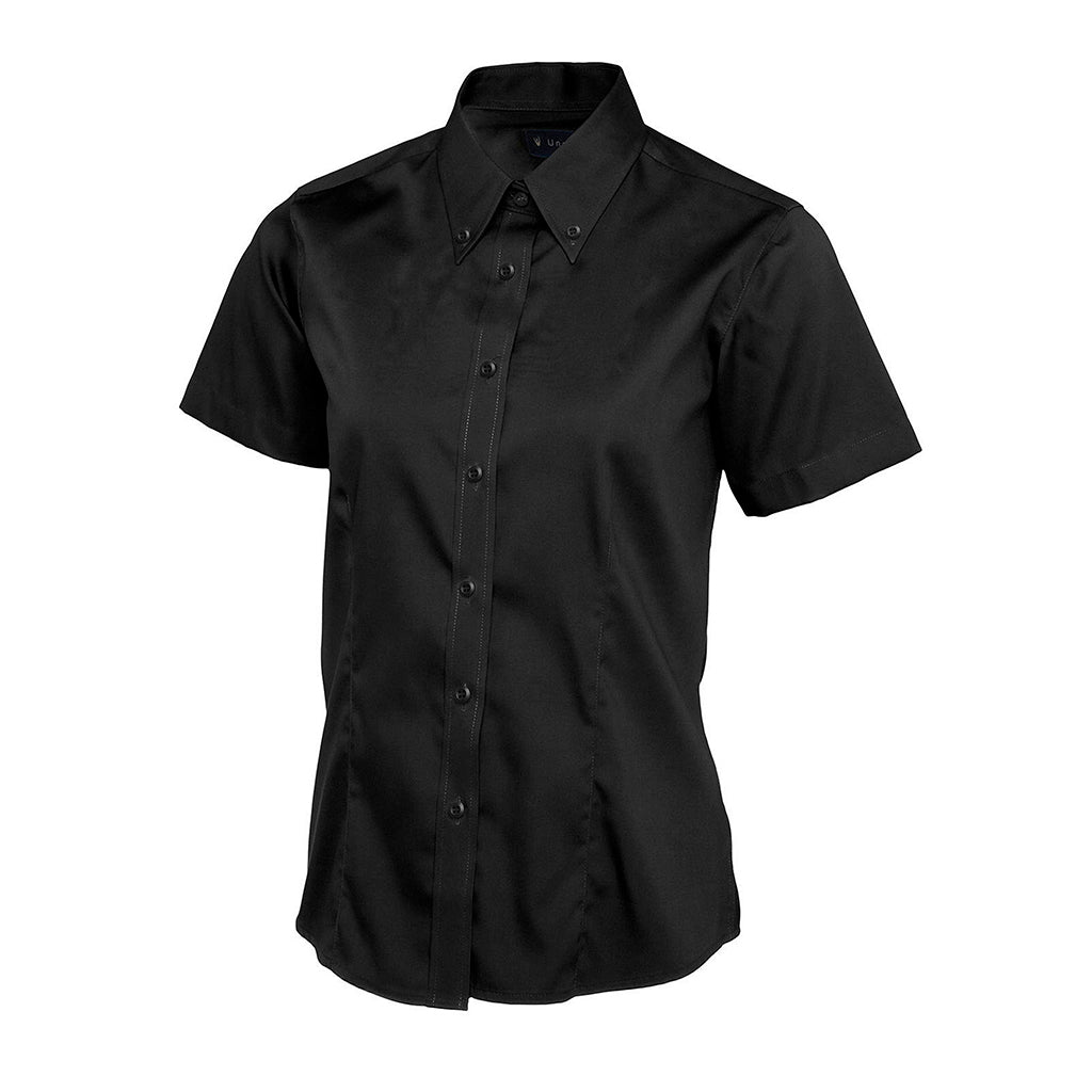 Ladies Pinpoint Oxford Half Sleeve Shirt - UC704