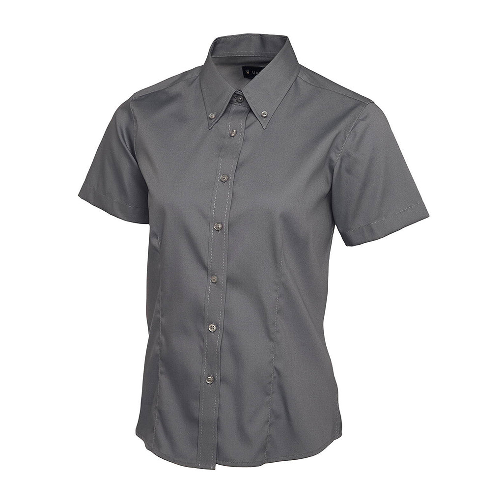 Ladies Pinpoint Oxford Half Sleeve Shirt - UC704