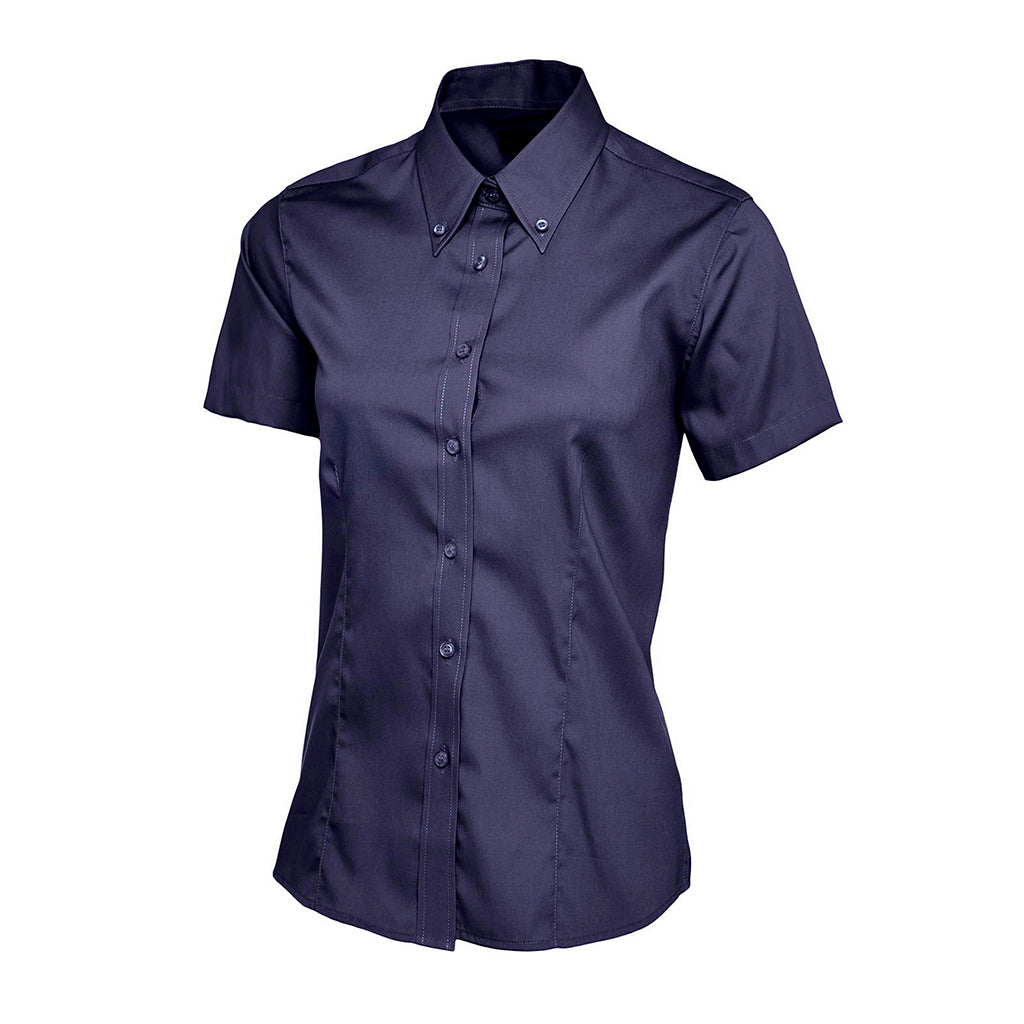 Ladies Pinpoint Oxford Half Sleeve Shirt - UC704