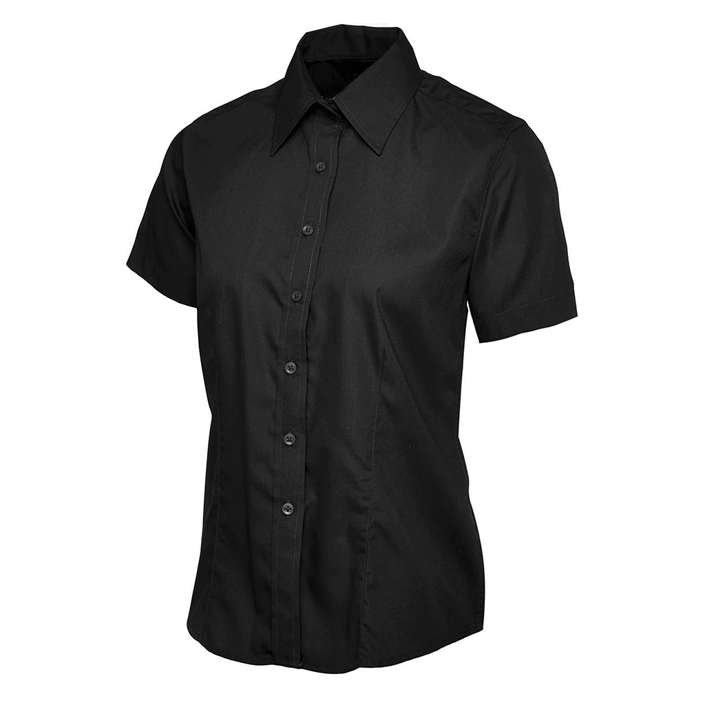 Ladies Poplin Short Sleeve Shirt - UC712
