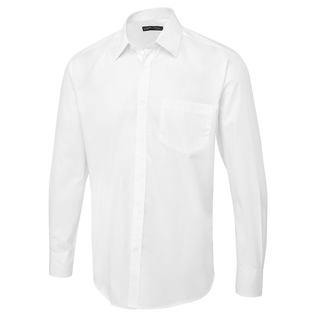 Men&#39;s Tailored Fit Long Sleeve Poplin Shirt - UC702