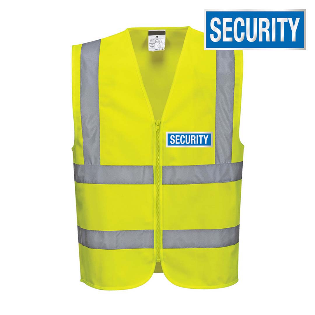 Hi-Vis Zip Band & Brace Security Vest