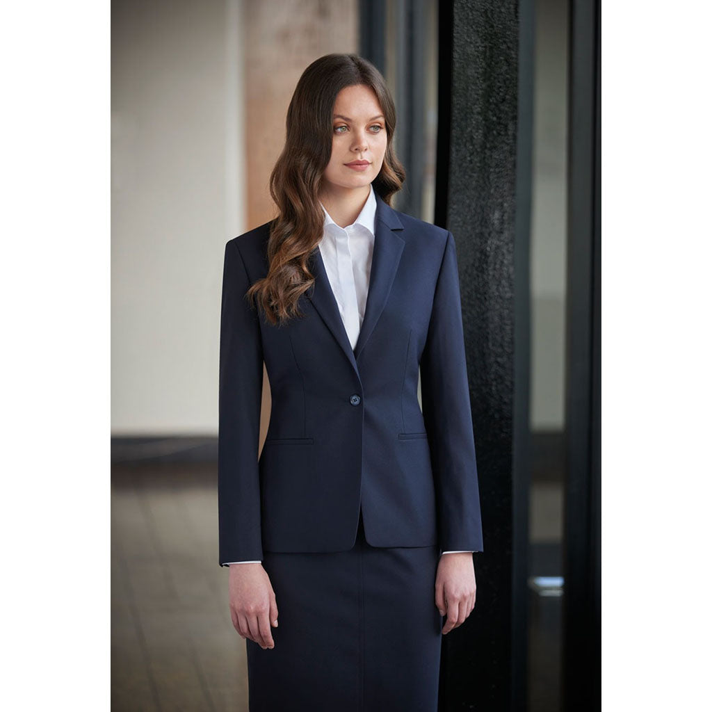 Cannes Tailored Fit Jacket Navy