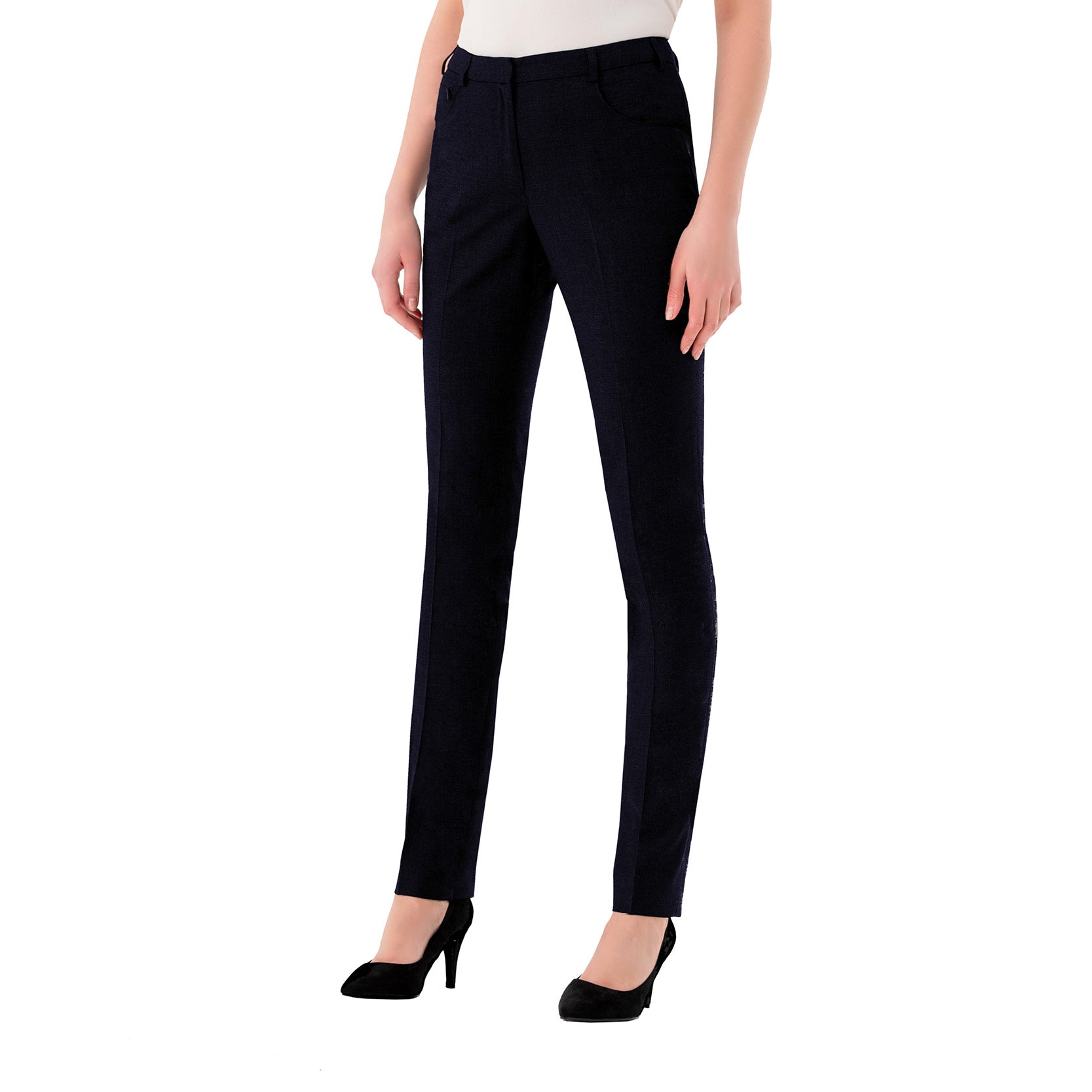 TOPSRANI Women High Waisted Dress Pants Work Trousers Slacks Bottoms Casual  Pull On Long Stretch Solid Office Business Tall Slim Fit Black S at Amazon  Women's Clothing store
