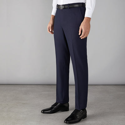 Puccini Mens Trousers Navy Navy Dot