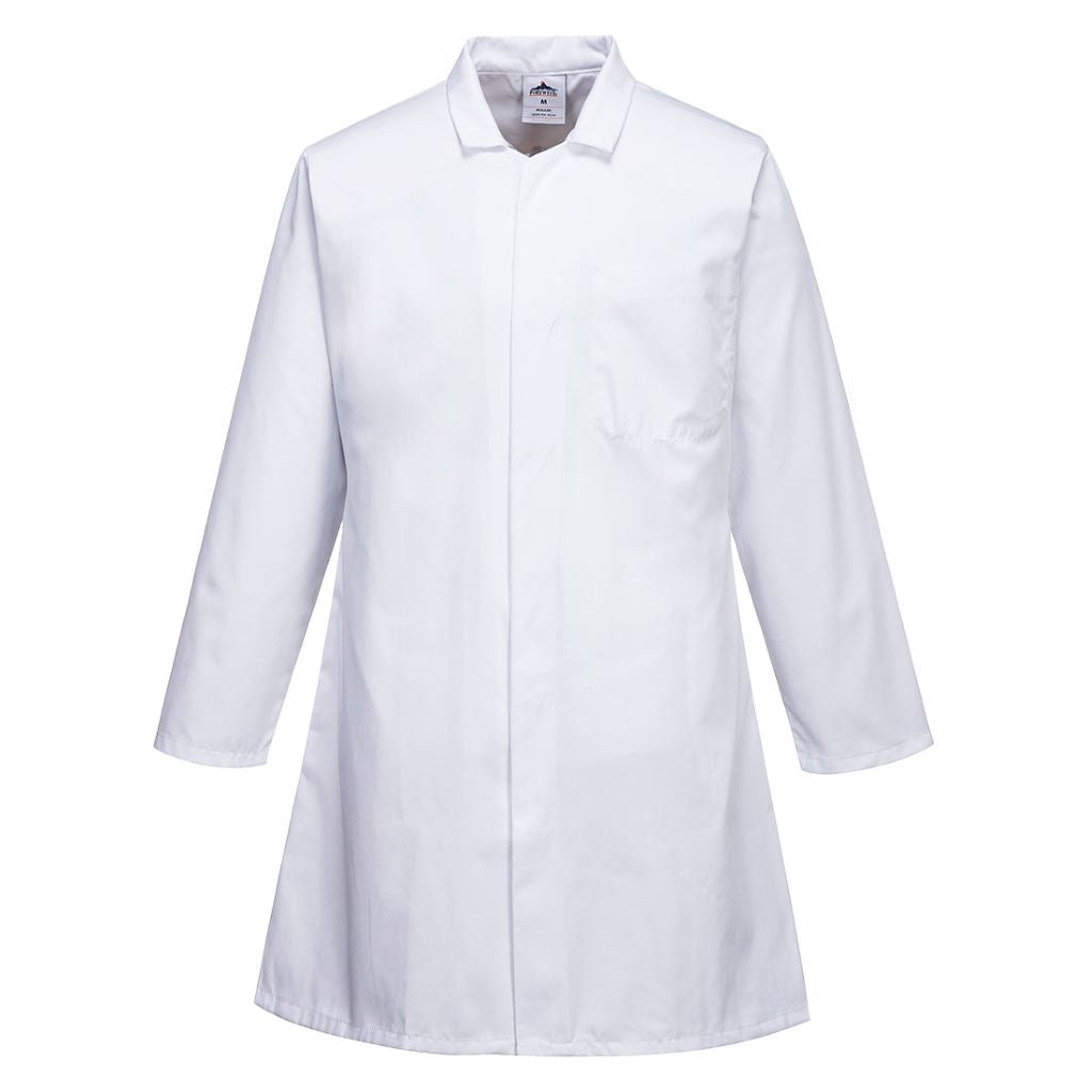 Food Coat 3 Pockets 2206 White