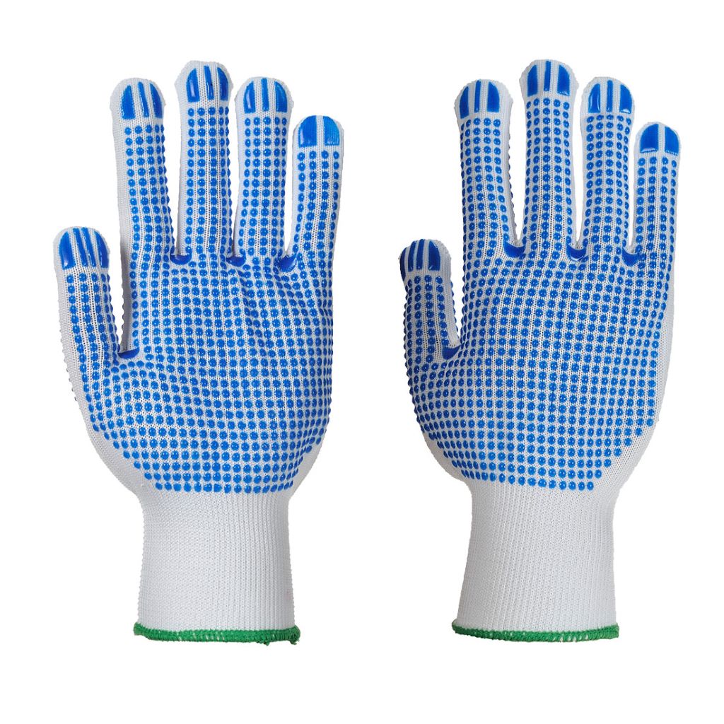 Polka Dot Plus Glove A113 WhiteBlue