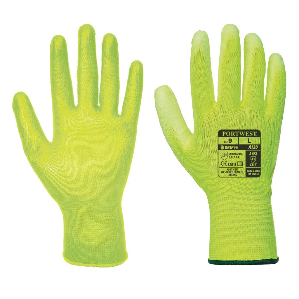 PU Palm Glove A120 YellowYellow