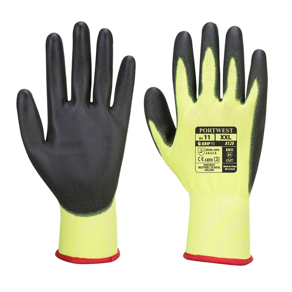 PU Palm Glove A120 YellowBlack
