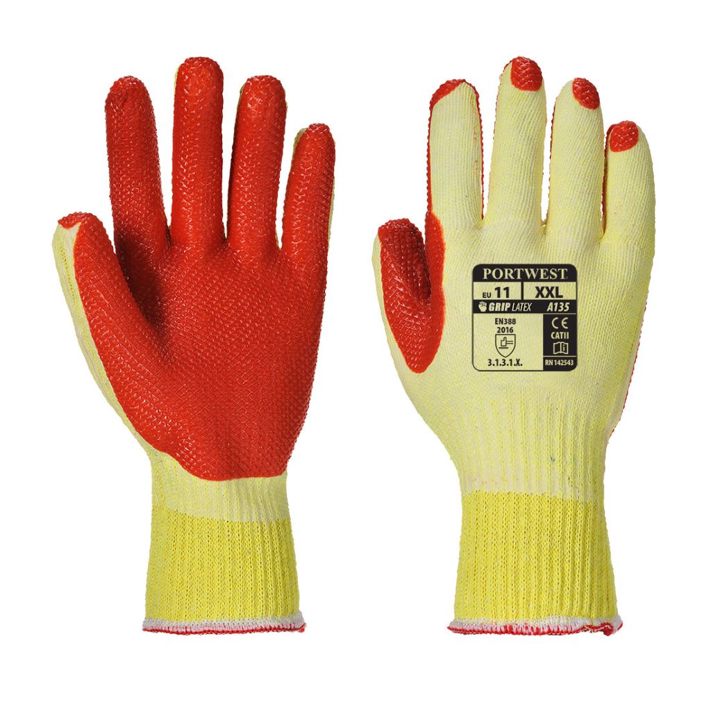 Tough Grip Glove A135 YellowOrange
