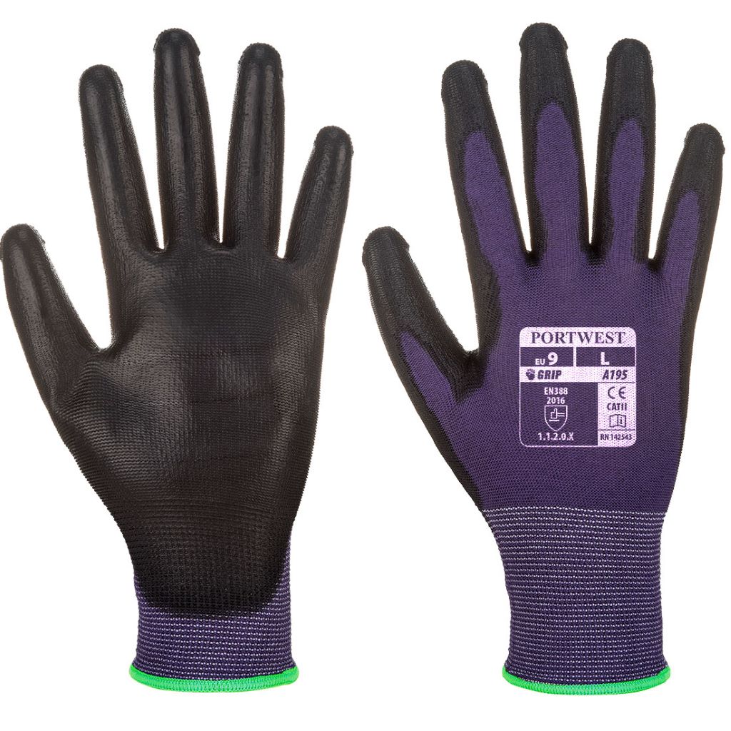 PU Touchscreen Glove A195 PurpleBlack