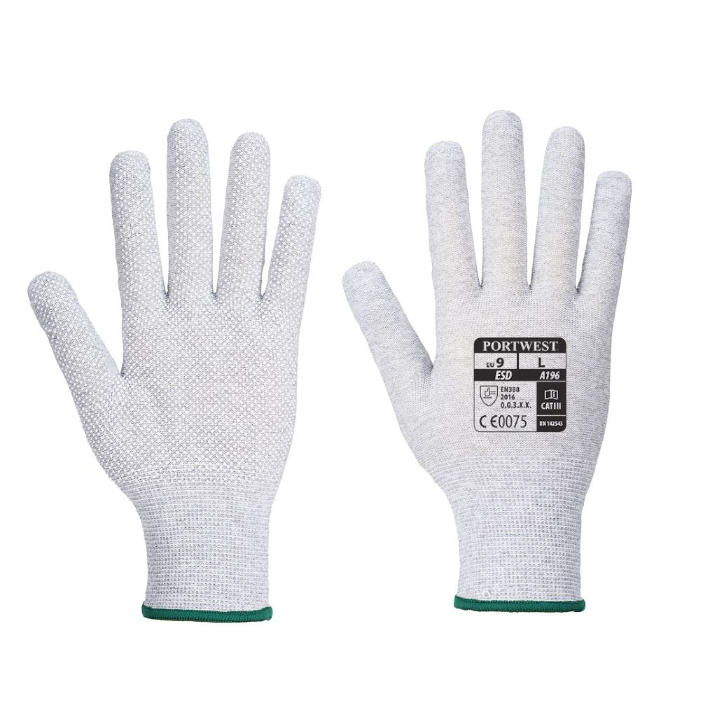 Antistatic Micro Dot Glove A196 GreyWhite