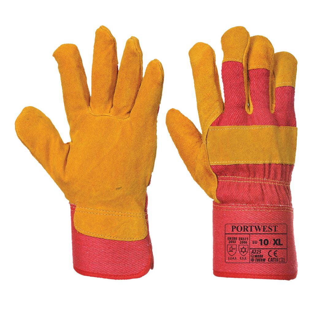 Fleece Lined Rigger Glove A225 Red