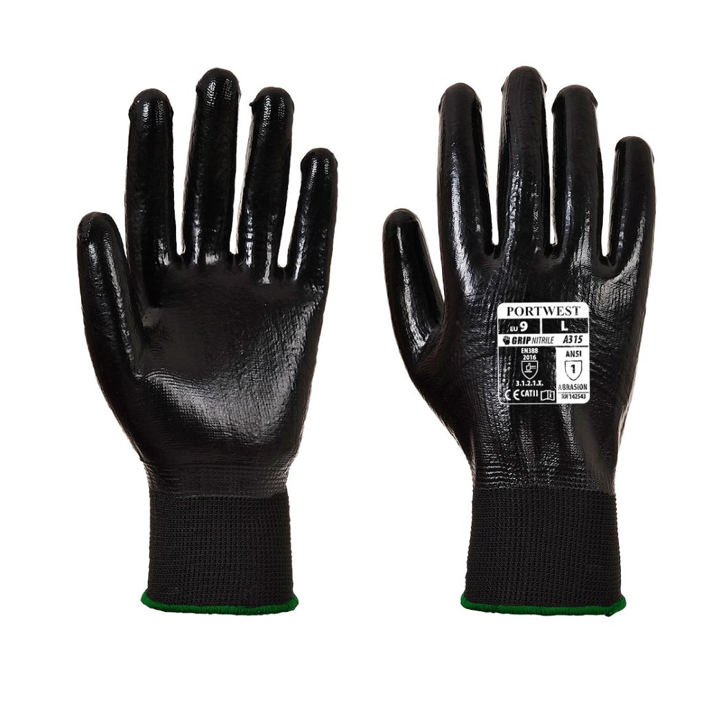 All-Flex Grip Glove A315 Black/Black