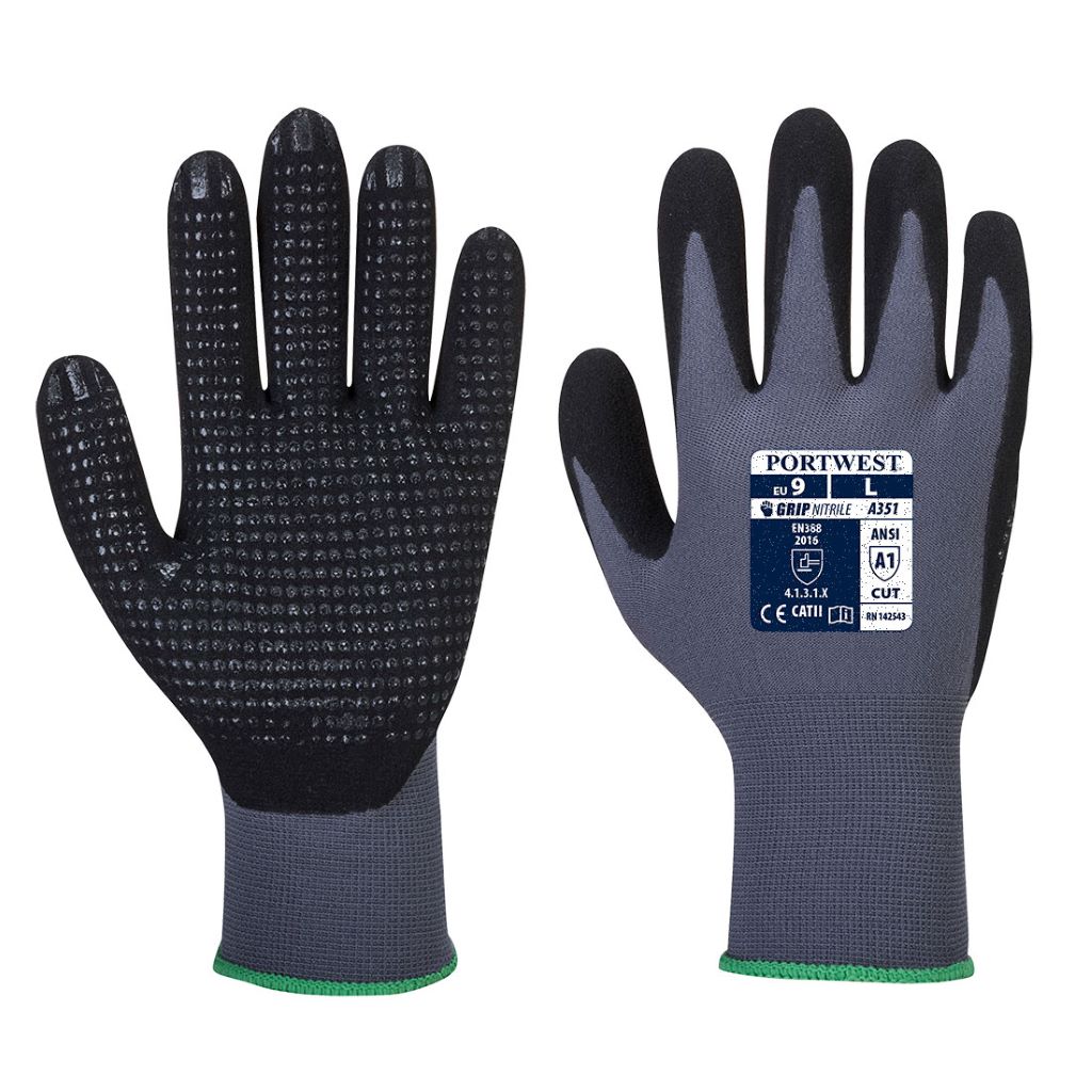 Dermiflex Plus Glove A351 GreyBlack