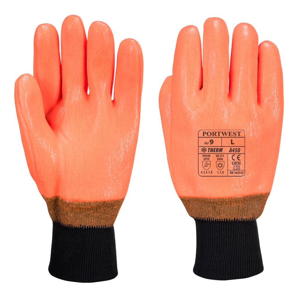 Weatherproof Hi-Vis Glove A450 Orange