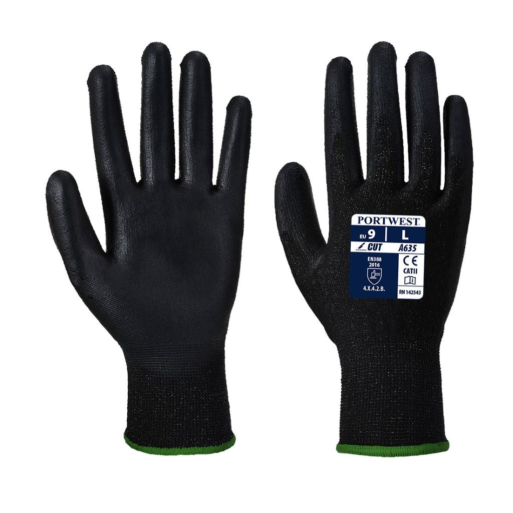 Eco-Cut Glove A635 Black/Black