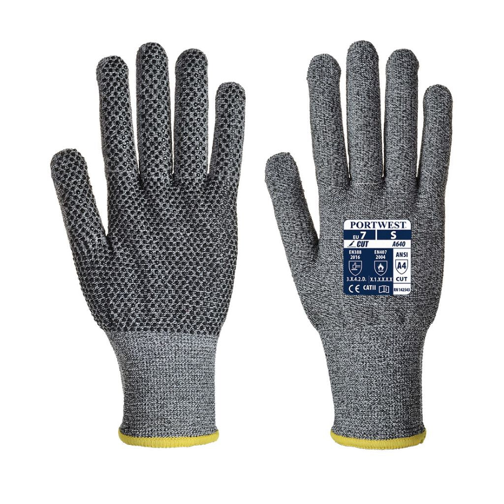 Sabre-Dot Glove - PVC A640 GreyGrey