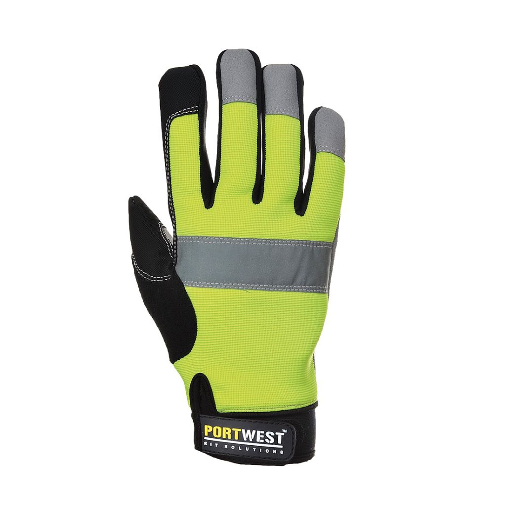Hi-Vis Tradesman Glove A710 Yellow