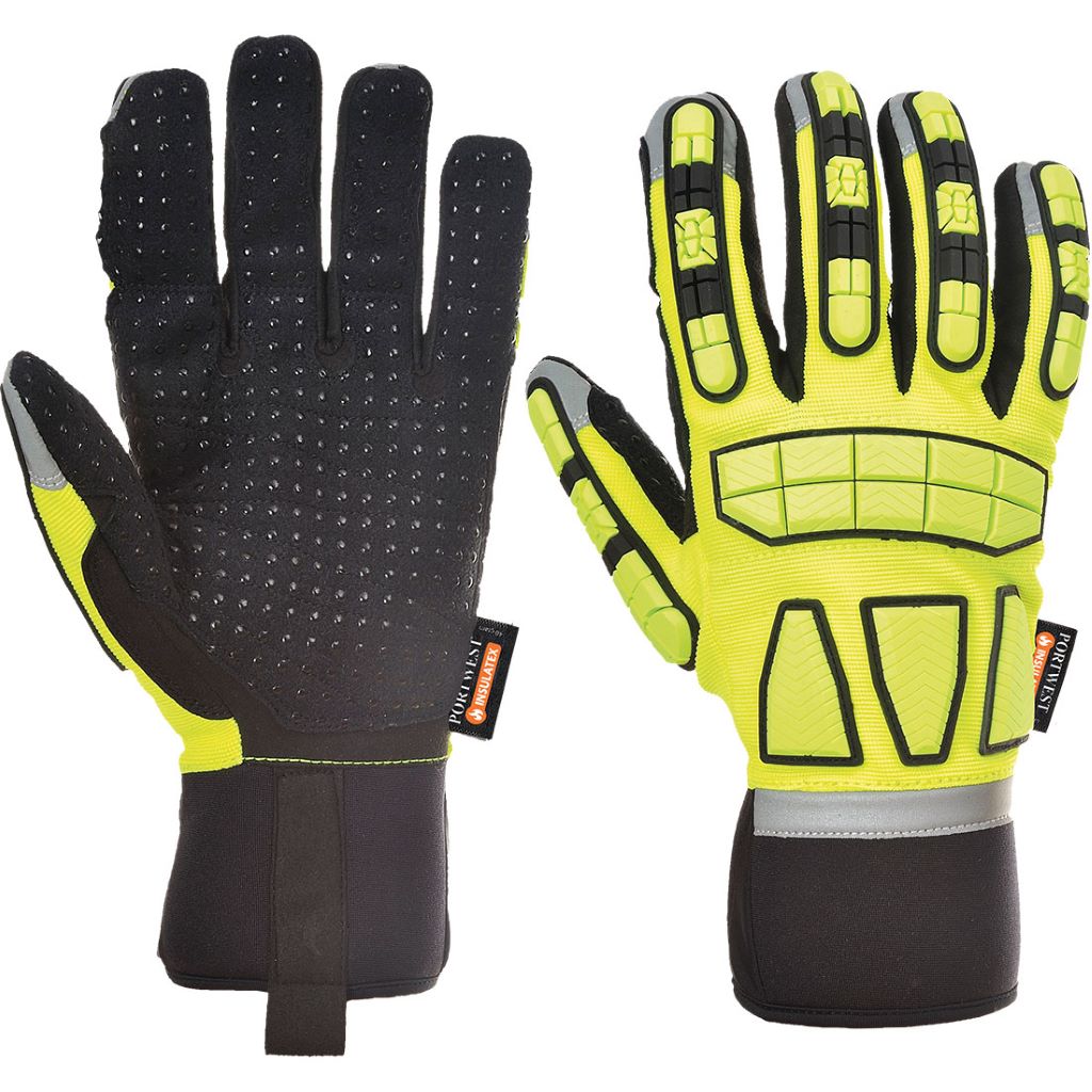Safety Impact Glove Lined A725 Yellow