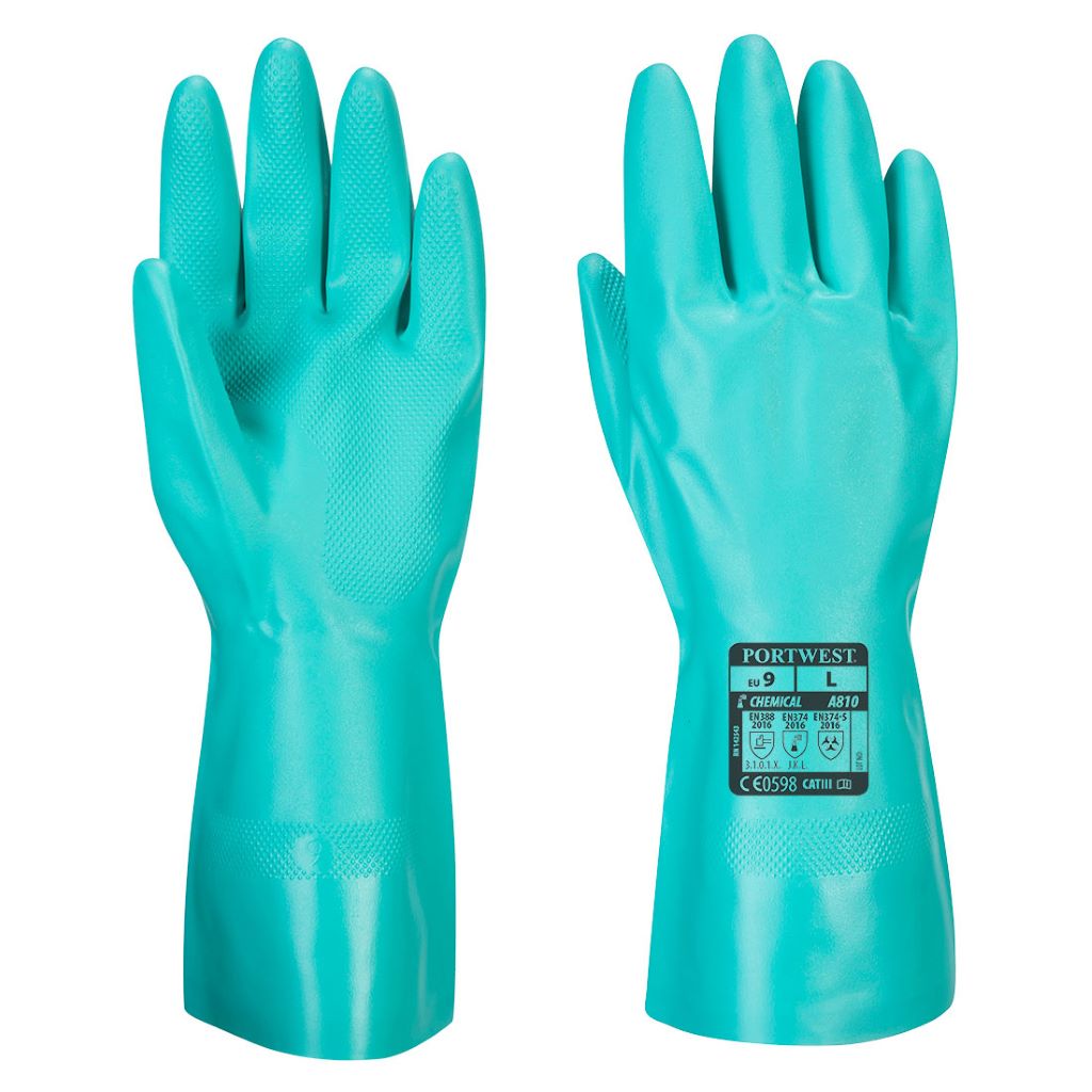 Nitrosafe Chemical Gauntlet A810 Green