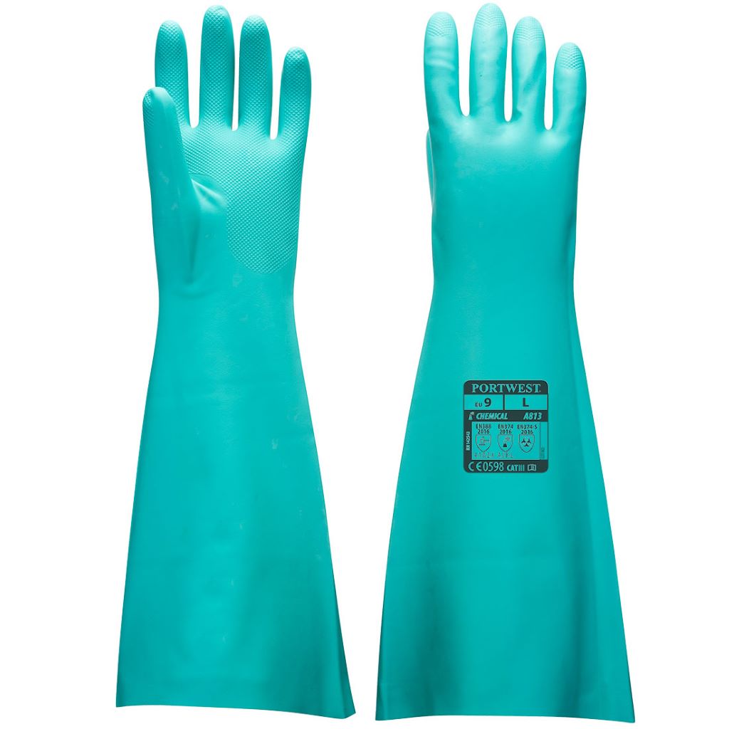 Nitrile Gauntlet  48cm A813 Green