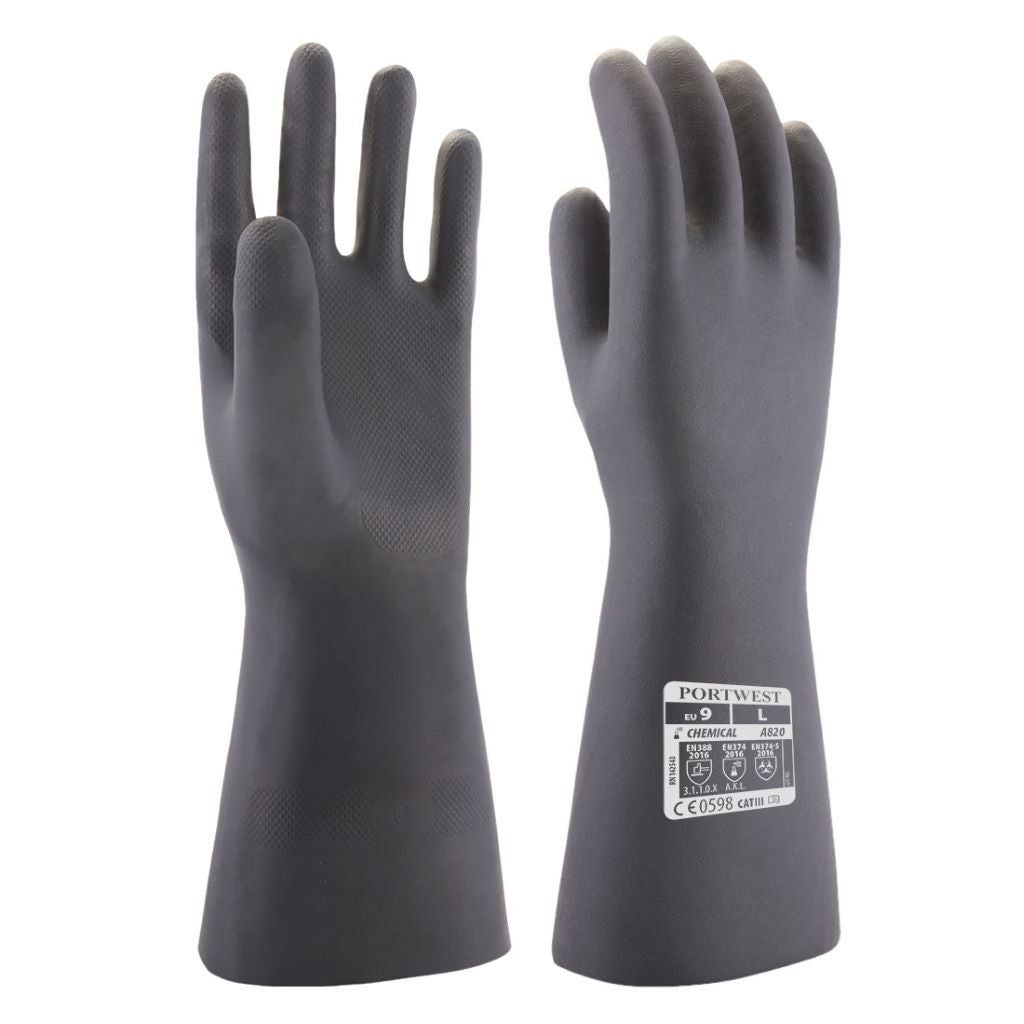 Neoprene Chemical Gauntlet A820 Black