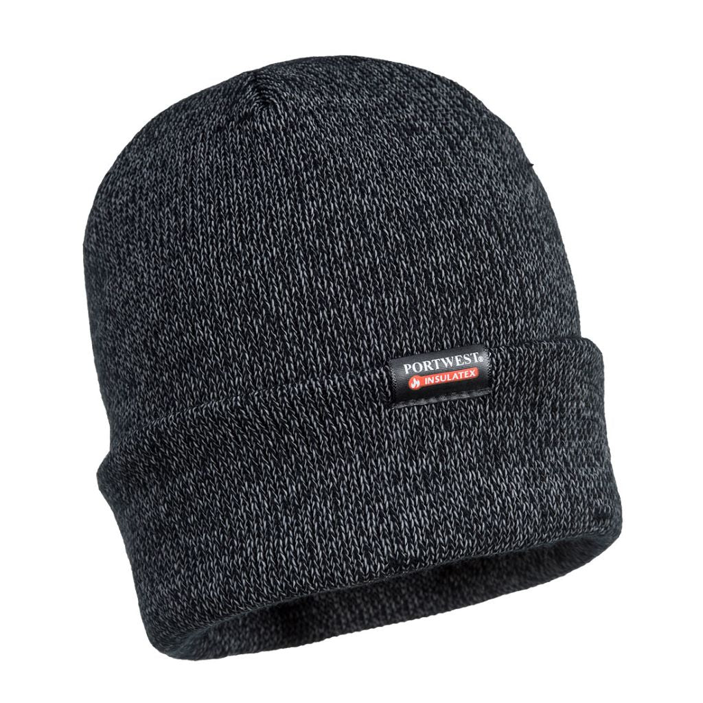 Reflective Insulatex Knit Cap B026 Black