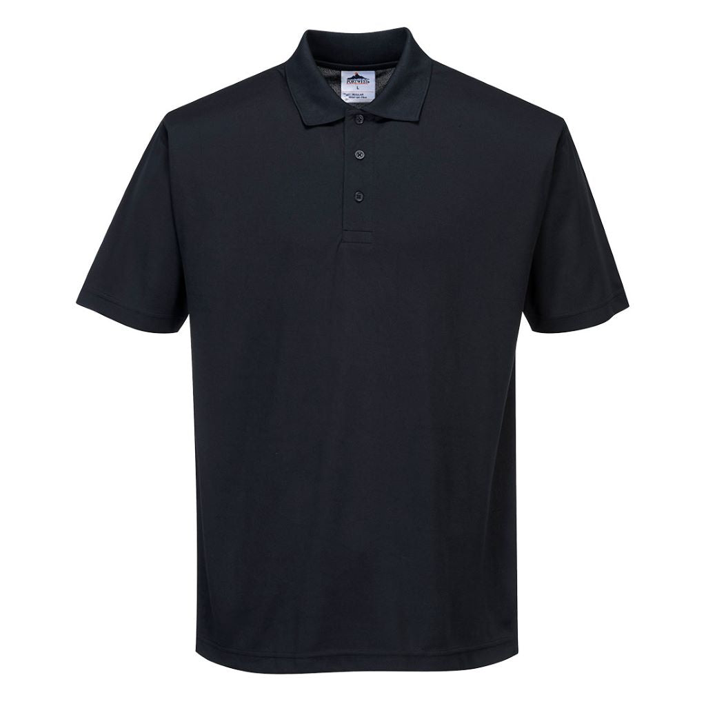 Polyester Polo Shirt B185 Black
