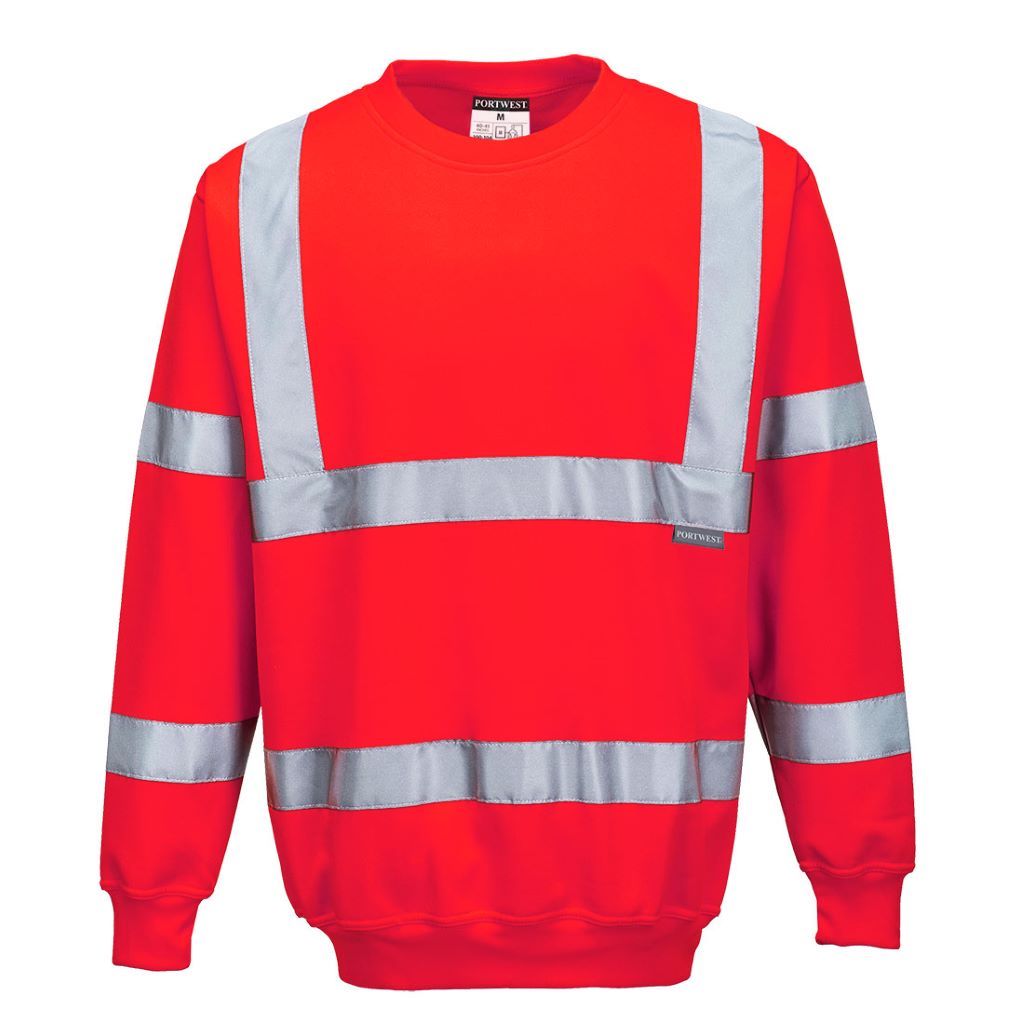 Hi-Vis Sweatshirt B303 Red