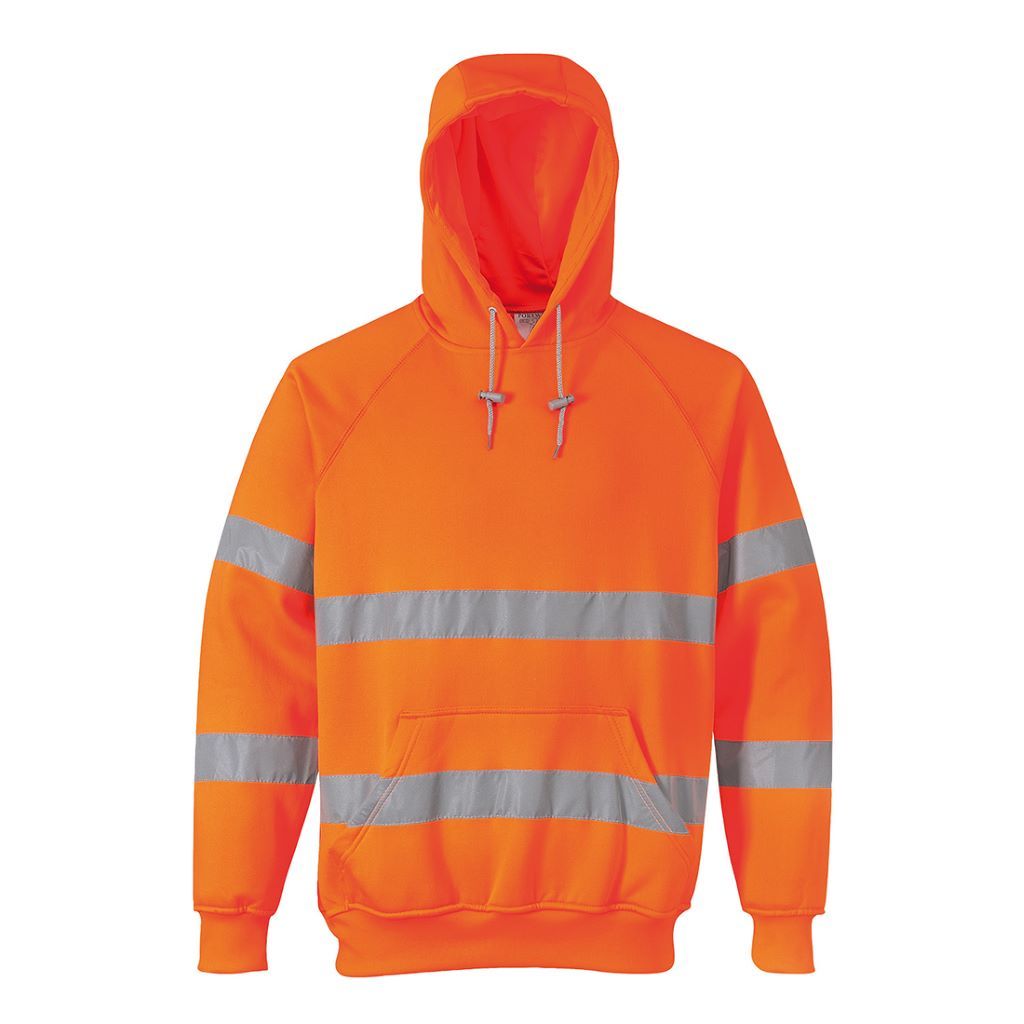 Hi-Vis Hooded Sweatshirt B304 Orange