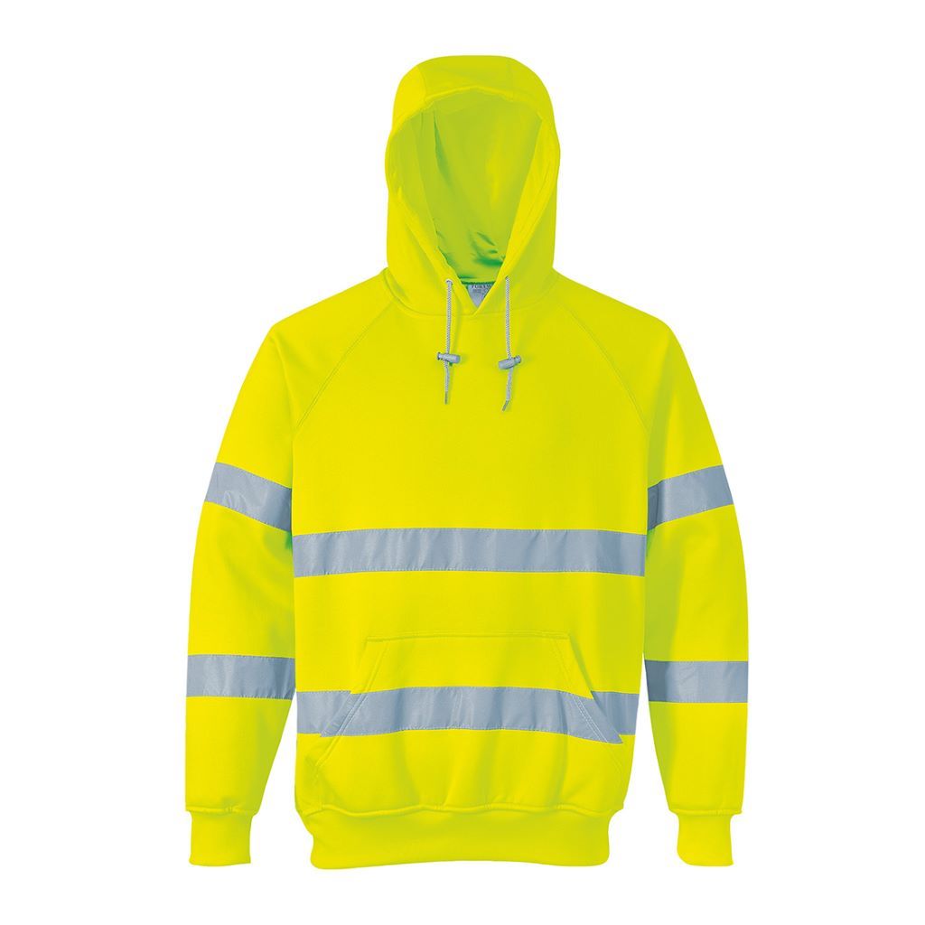 Hi-Vis Hooded Sweatshirt B304 Yellow